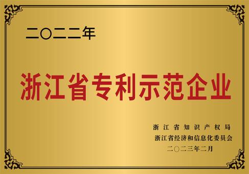 2022年浙江省专利示范企业---DKEQ--was-recipient-the zhengjiang 省专利-実証企業